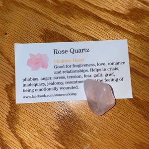 Rose quartz crystal